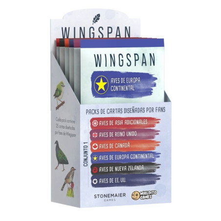 Wingspan Packs de Cartas Diseñadas por Fans