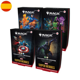Mtg Marvel Super Heroes Commander Pack 4 Mazos | Juegos de Cartas | Gameria
